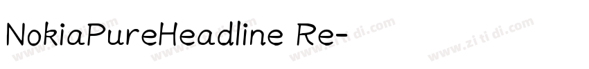 NokiaPureHeadline Re字体转换